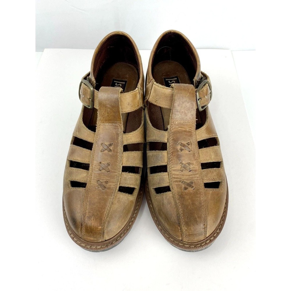 90s Skechers Nubuck Leather Loafers Womens 9.5 B Brown Flats Original Footwear - Picture 11 of 11